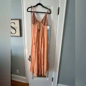 Free People Junebug Maxi Boho style dress. Sz Small